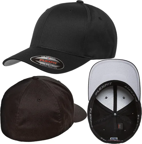 Vista 2 de Sombrero personalizado Flexfit 6277 6533 Delta & More bordado. Tu propio texto Curvo Bill