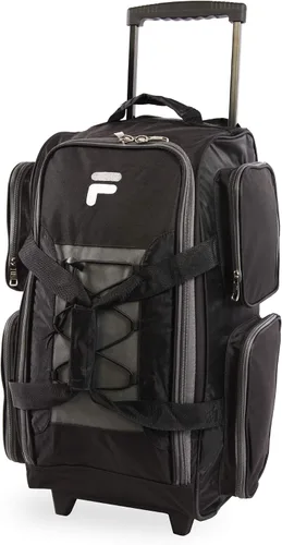 Vista 2 de Fila Bolsa de lona ligera de 22" con ruedas, Negro -, Bolsa de lona ligera de 22" con ruedas