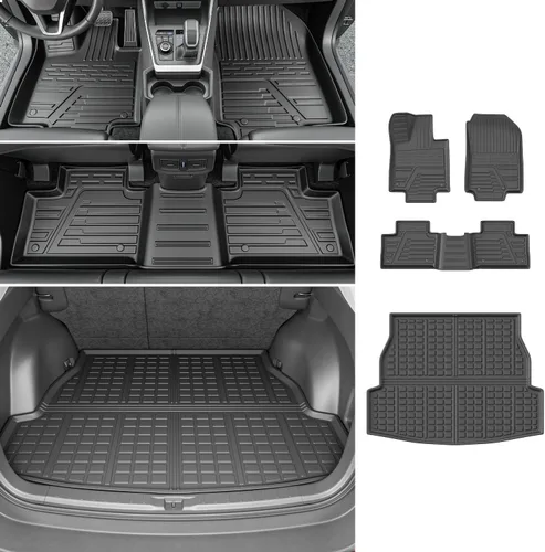 Vista 28 de powoq - Alfombrilla de suelo de 6 asientos compatible con Jeep Grand