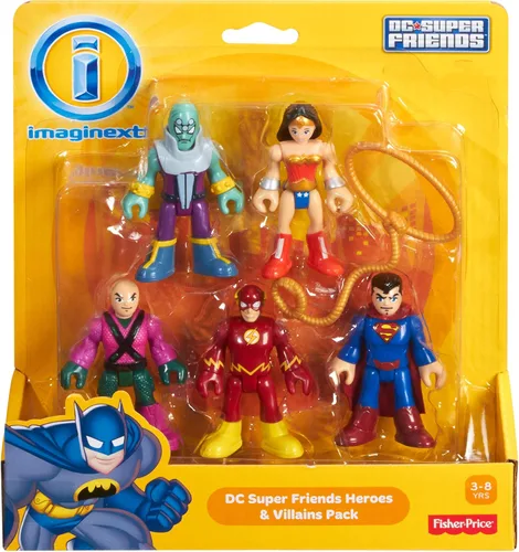 Vista 4 de Fisher-Price Wonder Woman Imaginext DC Super Friends & Villains Pack