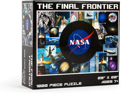 Vista 2 de The Final Frontier - Rompecabezas espacial de la NASA para adultos y niños, rompecabezas de 1000 piezas, rompecabezas interactivo para noche