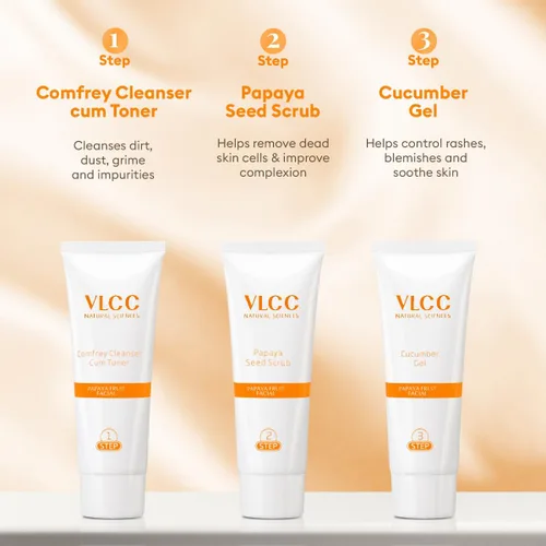 Vista 7 de VLCC Kit facial individual de fruta de papaya (60gm)