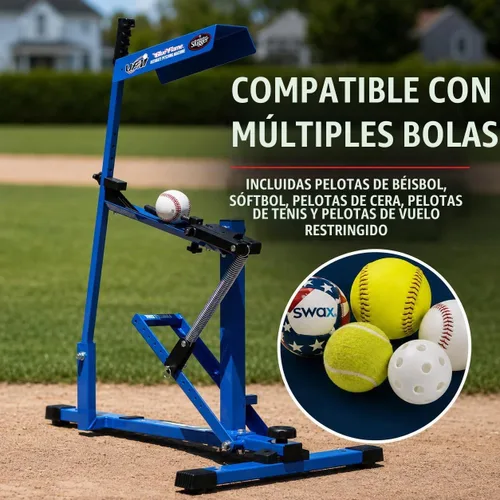 Vista 3 de Máquina de lanzamiento Louisville Slugger Blue Flame