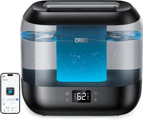 Vista 2 de Dreo Humidificadores inteligentes de 4L para dormitorio y humidificadores para dormitorio