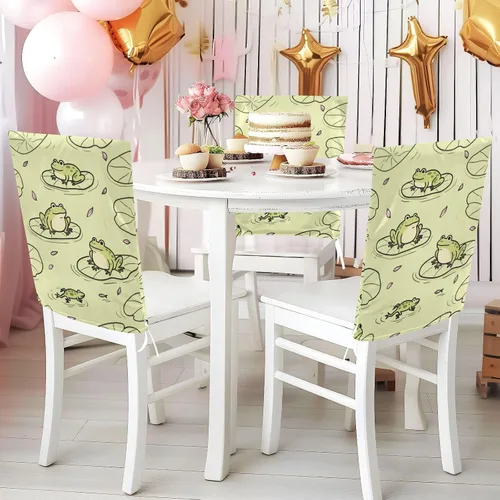 Vista 4 de Juego de 6 fundas protectoras para sillas de comedor, impermeables, suaves para fiestas, fundas para sillas de comedor, fundas para sillas