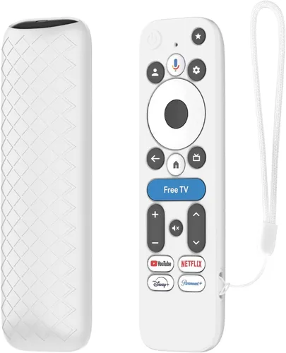 Vista 11 de LEFXMOPHY Funda para dispositivo de transmisión onn Google TV 4K Pro 2024, funda protectora de silicona rosa Rosado