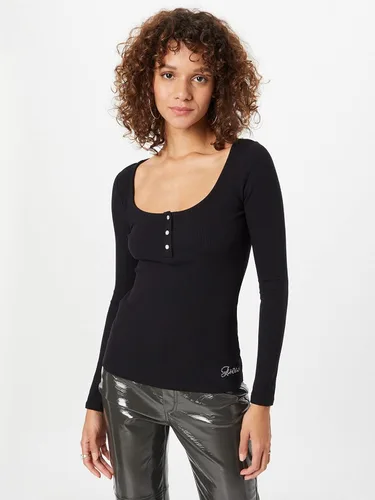 Vista 2 de GUESS Camiseta de manga larga Karlee Jewel Button Henley para mujer