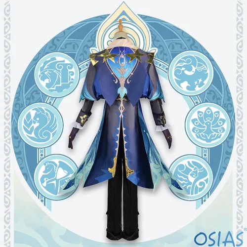 Vista 5 de OSIAS Genshin Impact Neuvillette - Disfraz de cosplay (S)