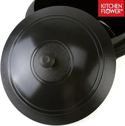Vista 6 de Hansang IH Caldero de cerámica de inducción coreano tradicional olla para cocinar todas las fuentes de calor (18CM 2L)