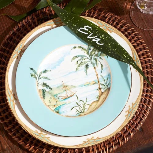 Vista 3 de Lenox 6226807 Plato de acento British Colonial Tradewind