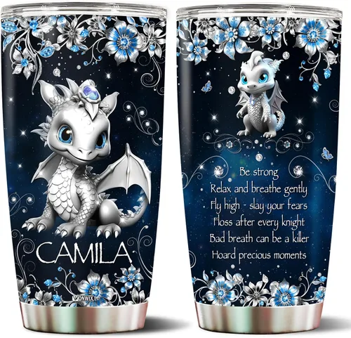 Vista 17 de Regalo personalizado de mariposa para niñas, mamá, esposa, mujeres, adultos, amantes de las mariposas, tazas de café, botella de agua, taza