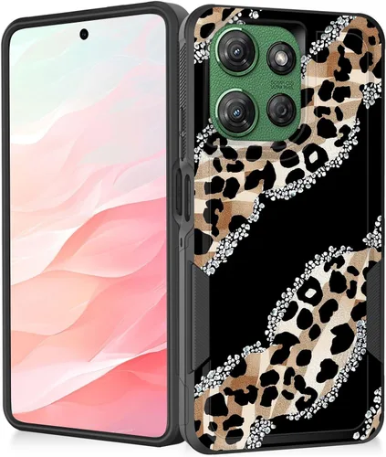 Vista 65 de Funda para Moto G Play 4G 2024, resistente de doble capa híbrida de policarbonato duro, goma suave, a prueba de golpes, funda protectora resistente