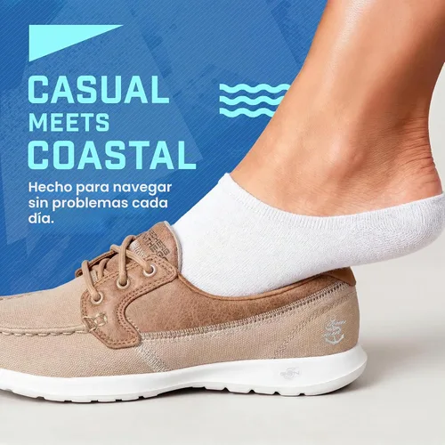 Vista 5 de Skechers Women's On-The-Go GO Walk Lite Coral Natural