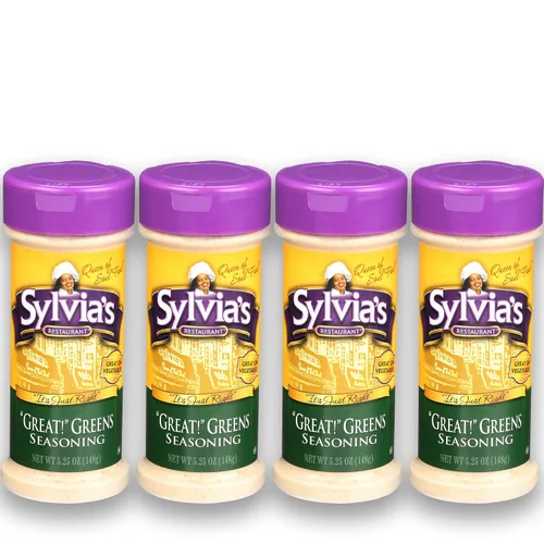 Vista 9 de Sylvia's ¡Restaurant Great! Condimento para verduras deliciosas de col del sur, condimento vegetal multiuso, 5.25 onzas