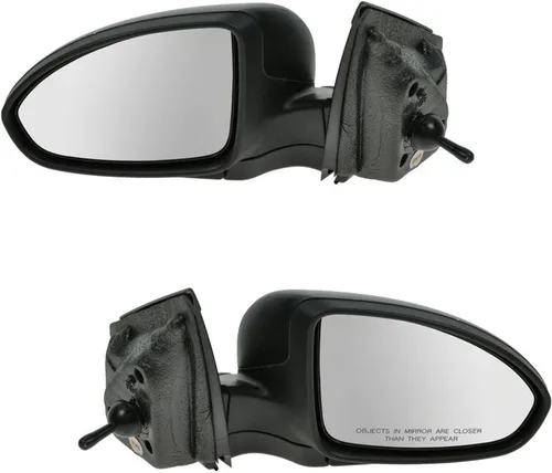 Vista 139 de TRQ Conjunto de 2 piezas de espejo lateral para conductor y pasajero, ajuste eléctrico, sin calefacción, sin memoria, color negro, compatible