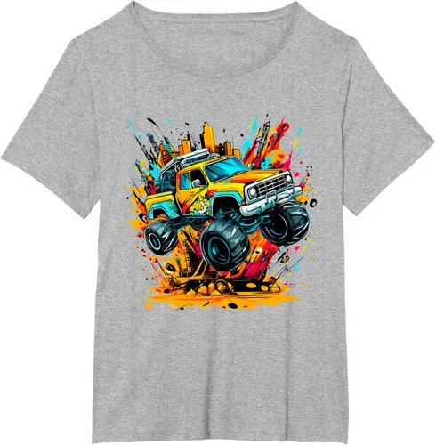 Vista 70 de Monster Trucks Are My Jam - Camiseta Monster Truck, Negro