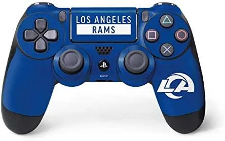 Vista 13 de Los Angeles Rams NFL PS4 Pro/slim driver Piel – Los Angeles Rams Blanco y Negro
