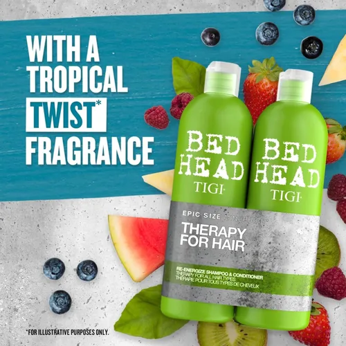Vista 6 de TIGI Bed Head Urban Antidotes Re-Energize Champú 25.36 oz (Paquete de 2)