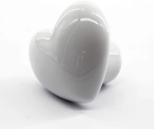 Vista 10 de Flomore Pomo de cerámica azul para cajones de armario para habitación de niños, tirador en forma de corazón para cajones de aparador