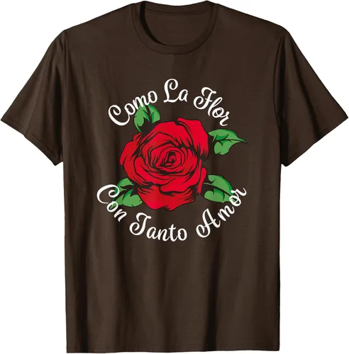 Vista 7 de Como La Flor - Bailar Cumbia - Mexican Rose Fiesta Regalo Camiseta Negro