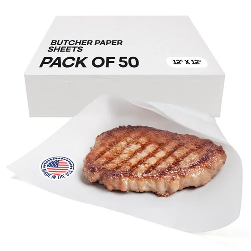 Vista 22 de Papel de carnicero negro de 18 x 2160 pulgadas (180 pies) – Rollo de papel de carnicero natural hecho en Estados Unidos para carne y pescado, sin