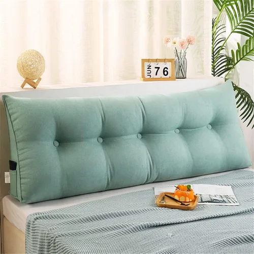 Vista 6 de Almohada triangular para cabecero de cama, almohada de lectura de cuña, cojín de sofá cama, respaldo grande, almohada de apoyo para dormitorio