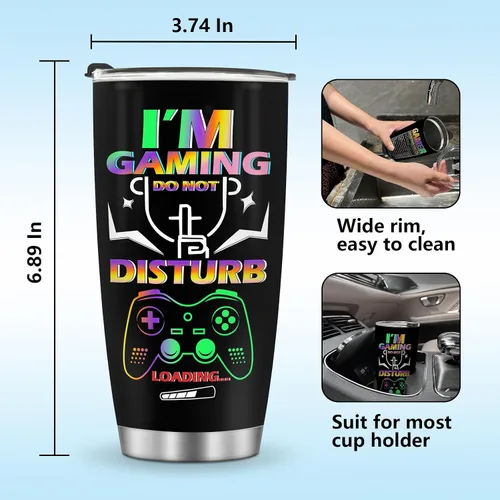 Vista 6 de Jekeno Vaso de regalo para niños, hombres, niños, adolescentes, control de juegos, regalo de Pascua, cumpleaños, Navidad, hijo, marido, padre, papá