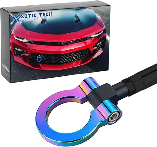 Vista 13 de Xotic Tech Sport Track Racing Style - Gancho de remolque CNC de aluminio con tornillo para parachoques delantero, compatible con Chevrolet Camaro 6ª