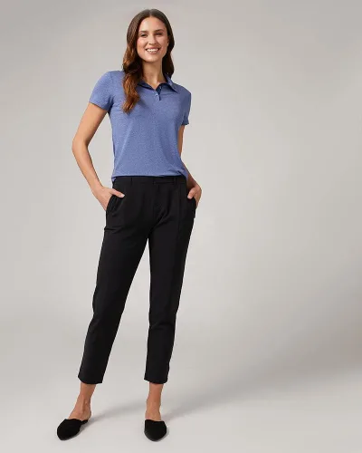 Vista 2 de 32 Degrees Polo ajustado para mujer, absorbe la humedad, elástico en 4 direcciones, ajuste de forma, golf, tenis