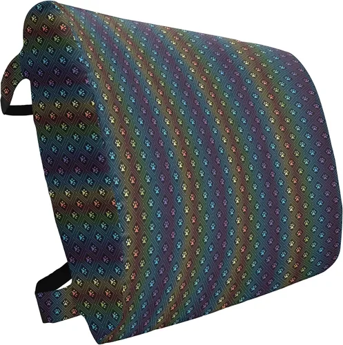 Vista 63 de Ambesonne Almohada de viaje para pizza, con patrón dibujado a mano, menú de pizzería, comida rápida, deliciosa comida gourmet, accesorio de viaje