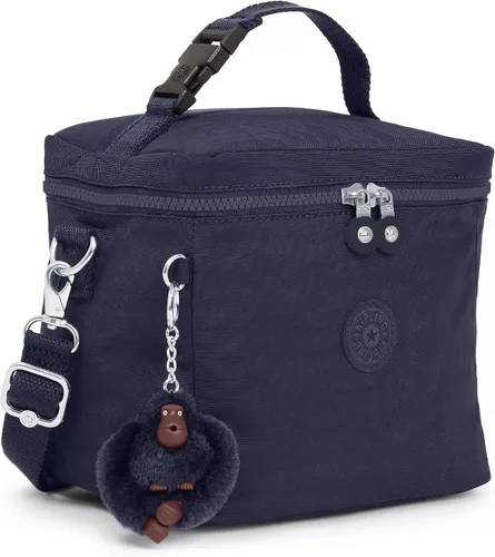 Vista 2 de Kipling Graham - Bolsa de almuerzo para mujer, reutilizable, resistente al agua, con aislamiento de nailon Tonal azul real