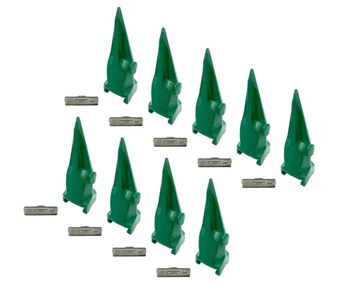 Vista 12 de Cubo de excavadora solo diente de roca de tigre con pin, compatible con ESCO Super V39 Series - V39VY (1)