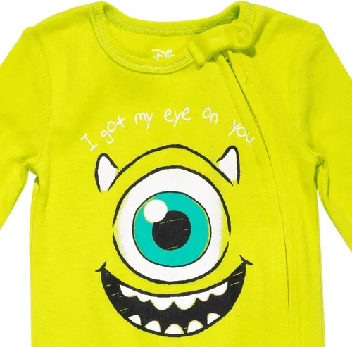 Vista 6 de Disney Winnie the Pooh Lion King Monsters Inc. Pixar Toy Story Baby Paquete de 2 overoles Sleep N' Play para recién nacidos hasta niños pequeños