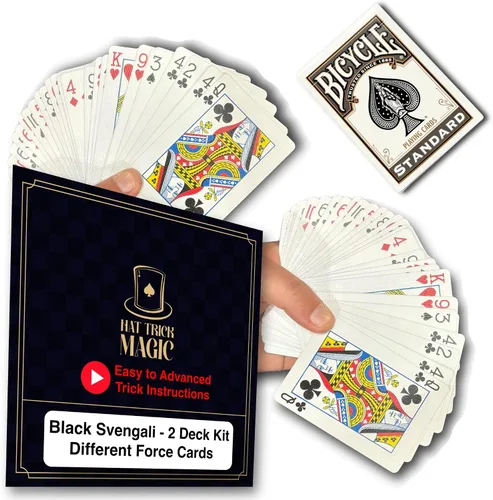 Vista 10 de Ilusiones de cartas para magos principiantes a profesionales: aparición, teletransporte, transformando milagros (Baraja Svengali azul)