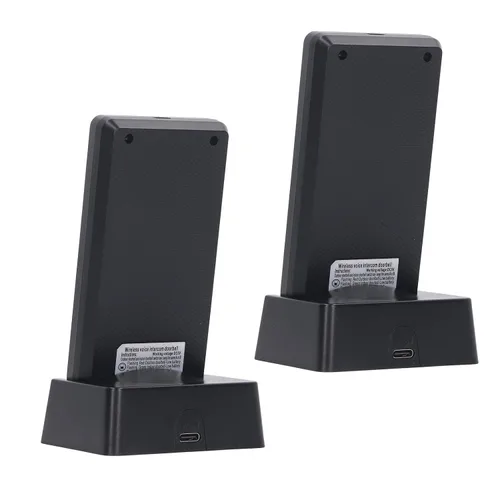 Vista 7 de Intercomunicador de voz de 2 vías Super largo alcance inalámbrico timbre timbre unidad con intercomunicador, impermeable, rango de 3,280.8 ft