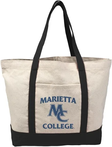 Vista 372 de Campus Lab Bolsa de lona con logotipo primario colegiado con bolsillo externo, bolsa de hombro reutilizable para ir de compras, playa Águilas A&m