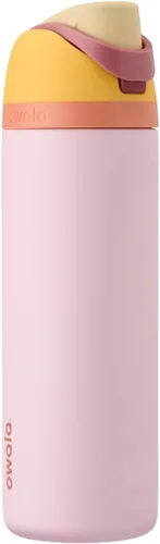 Vista 45 de Owala FreeSip - Acero inoxidable - 32 oz - Morado/Azul (pistas de esquí de los años 80)