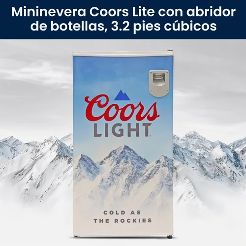 Vista 3 de Koolatron Coors Light Rocky Mountain - Refrigerador compacto con abridor