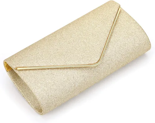 Vista 5 de ZIUMUDY Bolsos de noche con purpurina para mujer, para boda, fiesta, bolso