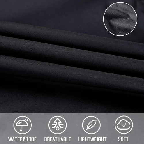 Vista 5 de SaphiRose Poncho de lluvia unisex con capucha impermeable para mujeres adultas