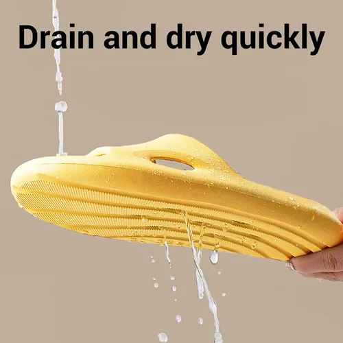 Vista 3 de Newbuty Zapatos de ducha para hombre, sandalias de baño antideslizantes para dormitorio universitario, artículos esenciales para la ducha, sandalias