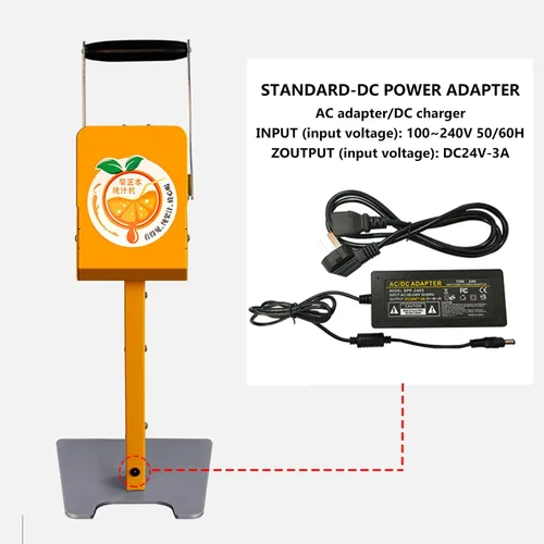 Vista 2 de Exprimidor eléctrico de naranja, exprimidor de limón, máquina extractora de licuadora de frutas, con cabeza de cuchillo y descorazonador