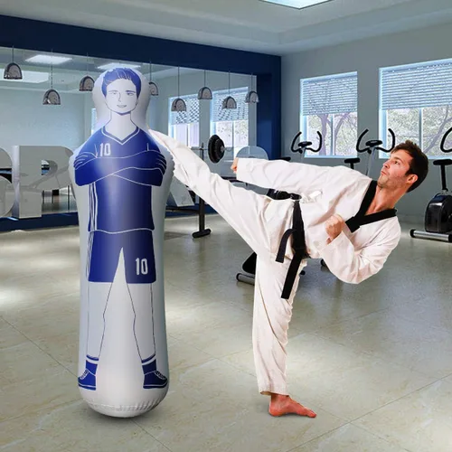 Vista 9 de sailupxinyuan Inflatable Soccer Dummy Goalkeepr Air Mannequin Free Kick Wall Goalkeeper Defender Training