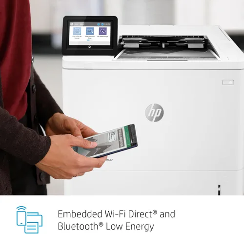 Vista 12 de HP LaserJet Enterprise M612x Impresora monocromática con Ethernet integrado, impresión de 2 caras y bandeja de papel adicional (7PS87A), color blanco