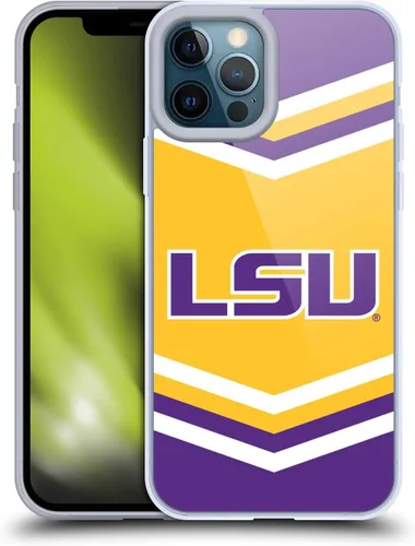 Vista 283 de Head Case Designs Funda de gel suave con licencia oficial de la Universidad Estatal de Louisiana LSU Camou compatible con Apple iPhone 7 Plus/iPhone