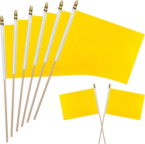 Vista 7 de WEITBF 12 Piezas Banderas Moradas Sólidas de 8×12 Pulgadas Pequeñas Banderas de Sublimación en Blanco para Bricolaje en Palo Mini Bandera Triangular