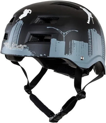 Vista 9 de Casco de bicicleta Flybar - Multideporte, certificado dual, ajustable, ligero, para skateboard, patinaje, pogo, scooter eléctrico, snowboard