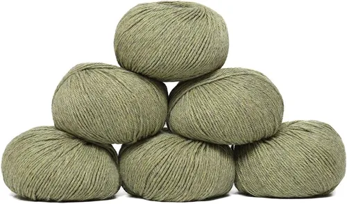 Vista 39 de Juego de 6 madejas de 100% lana de alpaca bebé (10.58 oz) de peso DK, fabricadas en Perú, celestial suave y perfecto para tejer y hacer ganchillo