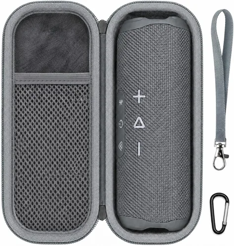 Vista 10 de GWCASE Funda rígida para altavoz Bluetooth portátil JBL Flip 7/6/5, color Rojo