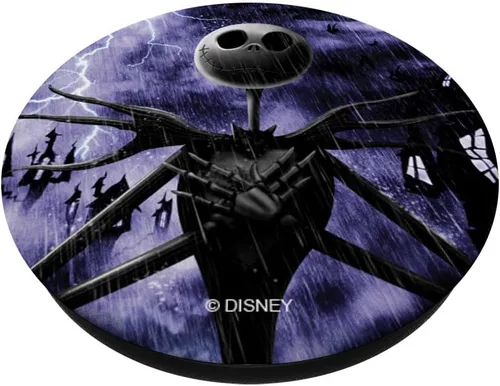 Vista 2 de Disney Rainy Jack PopSockets - Agarre y soporte para teléfonos y tabletas, Negro